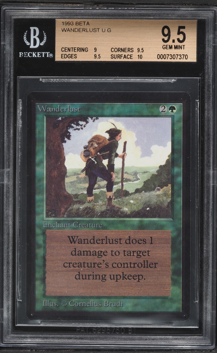 1993 Magic The Gathering MTG Beta Wanderlust BGS 9.5 GEM MINT
