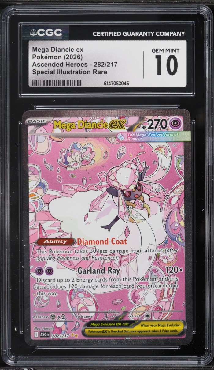 2026 Pokemon Mega Evolution Ascended Heroes SIR Mega Diancie ex #282 CGC 10 GEM MINT