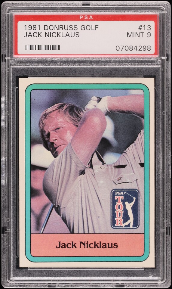 1981 Donruss Golf Jack Nicklaus #13 Rookie PSA 9 MINT