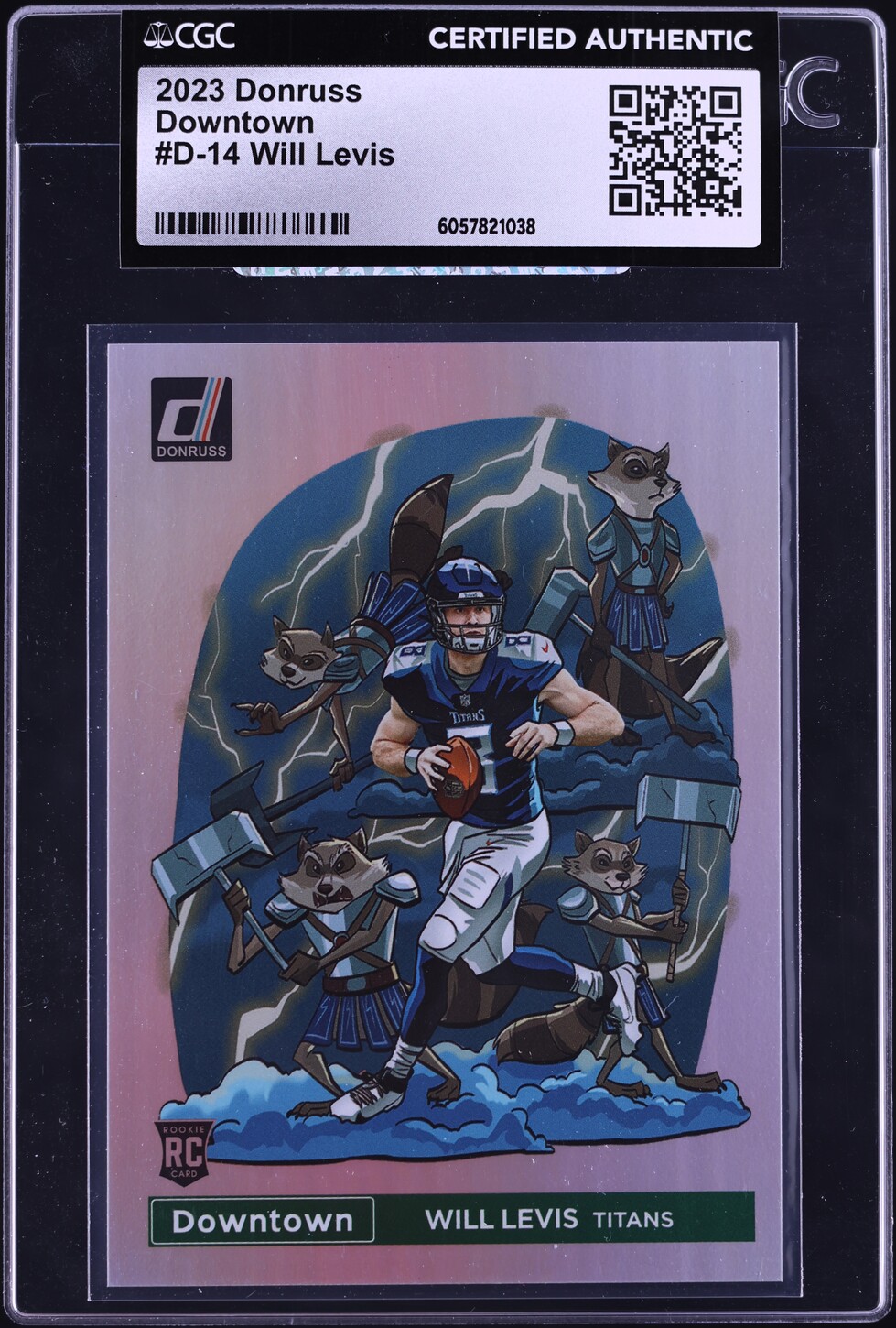 2023 Donruss Downtown Will Levis ROOKIE #D-14 CGC AUTH