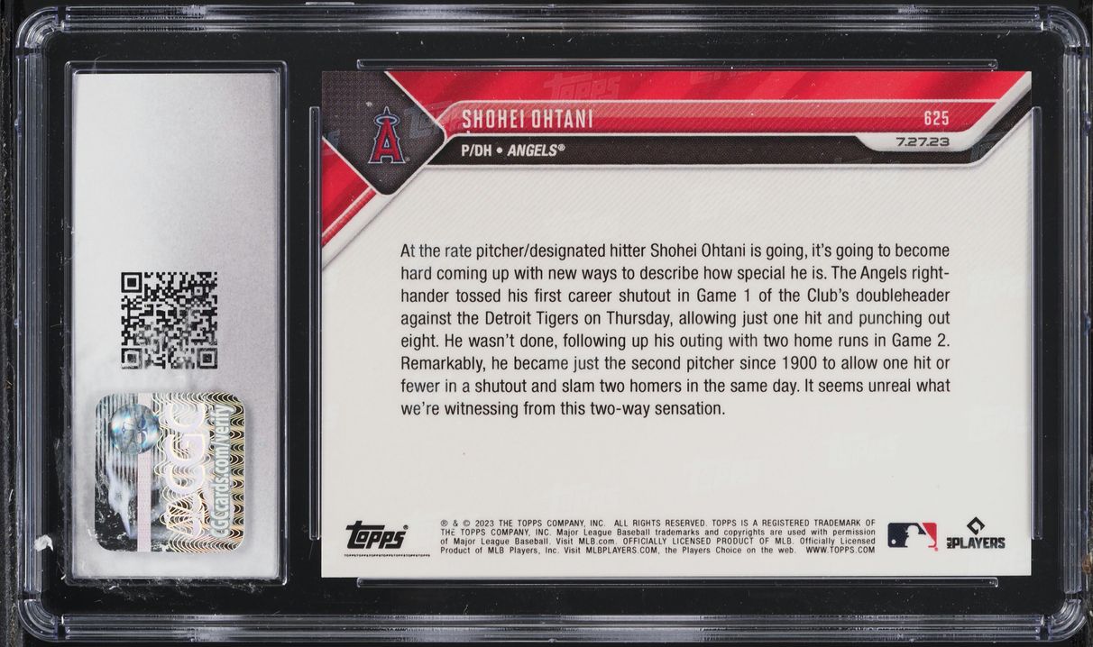 2023 Topps Now Shohei Ohtani #625 CGC 10 GEM MINT