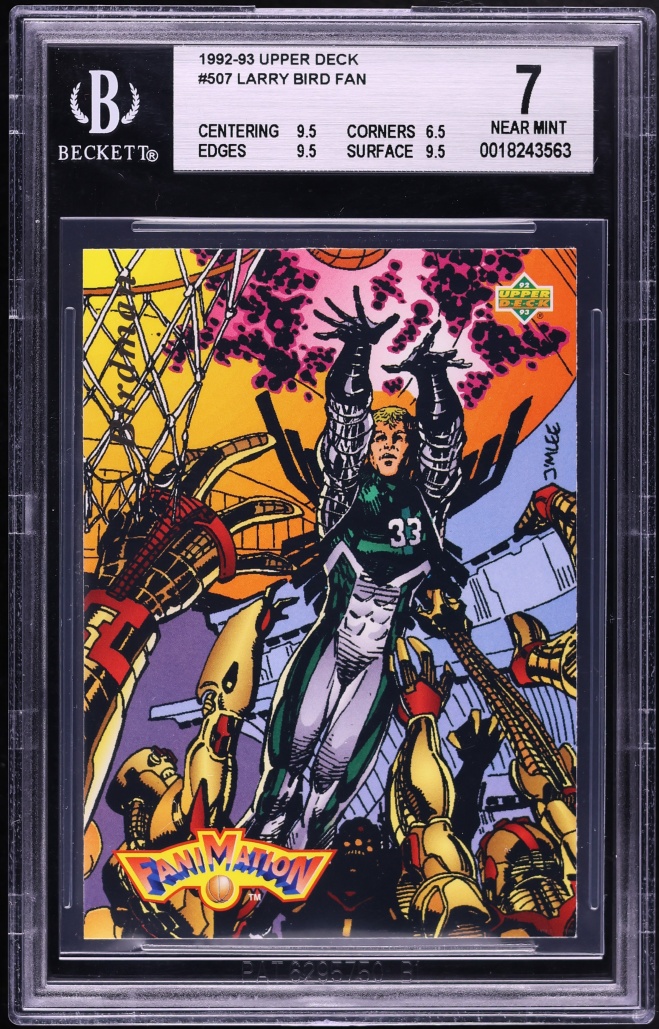 1992 Upper Deck Fanimation Larry Bird #507 BGS 7 NRMT