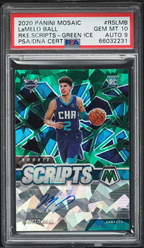 2020 Panini Chronicles Purple Lamelo Ball ROOKIE /49 n#266 PSA 10