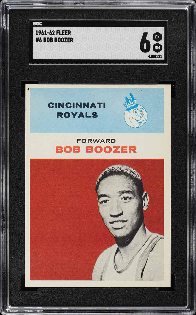 1961 Fleer Basketball Bob Boozer ROOKIE #6 SGC 6 EXMT