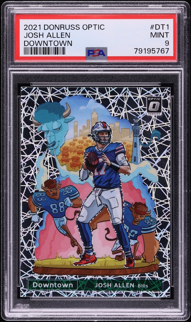 2021 Donruss Optic Downtown Josh Allen #DT-1 PSA 9 MINT