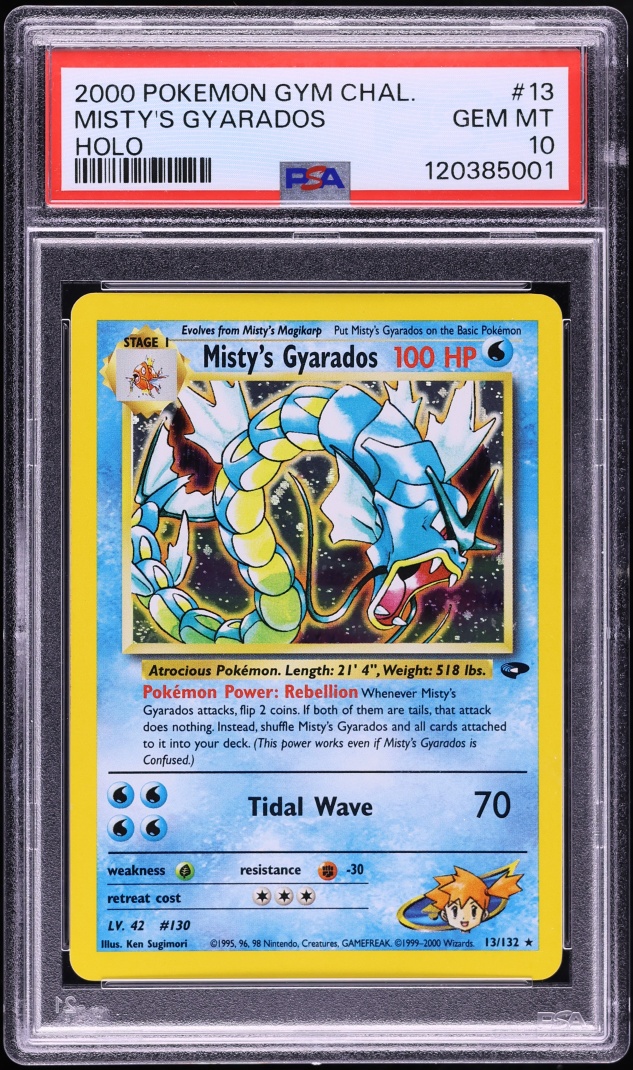 2000 Pokemon Gym Challenge Holo Misty's Gyarados #13 PSA 10 GEM MINT