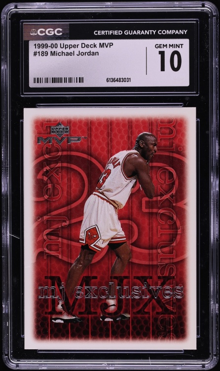 1999 Upper Deck MVP Michael Jordan #189 CGC 10 GEM MINT