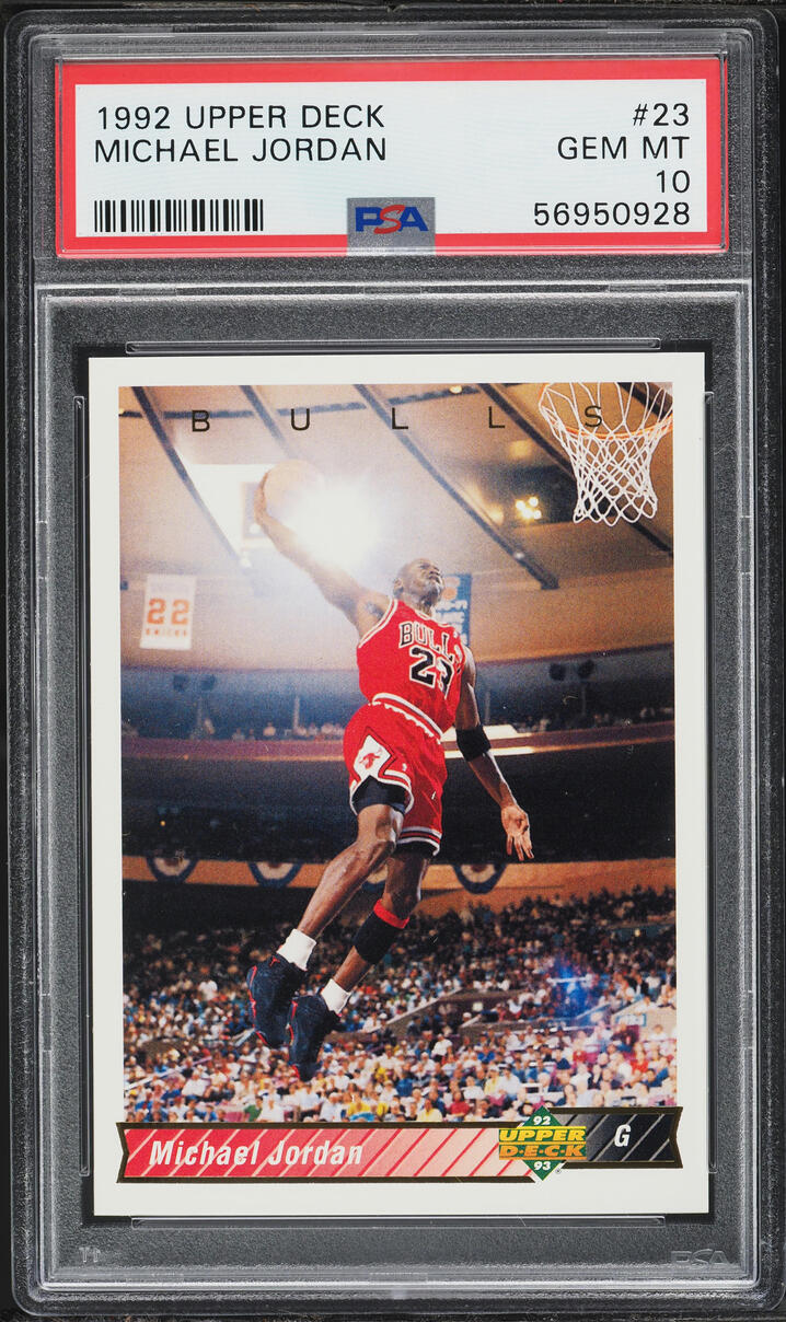 1992 Upper Deck Basketball Michael Jordan #23 PSA 10 GEM MINT