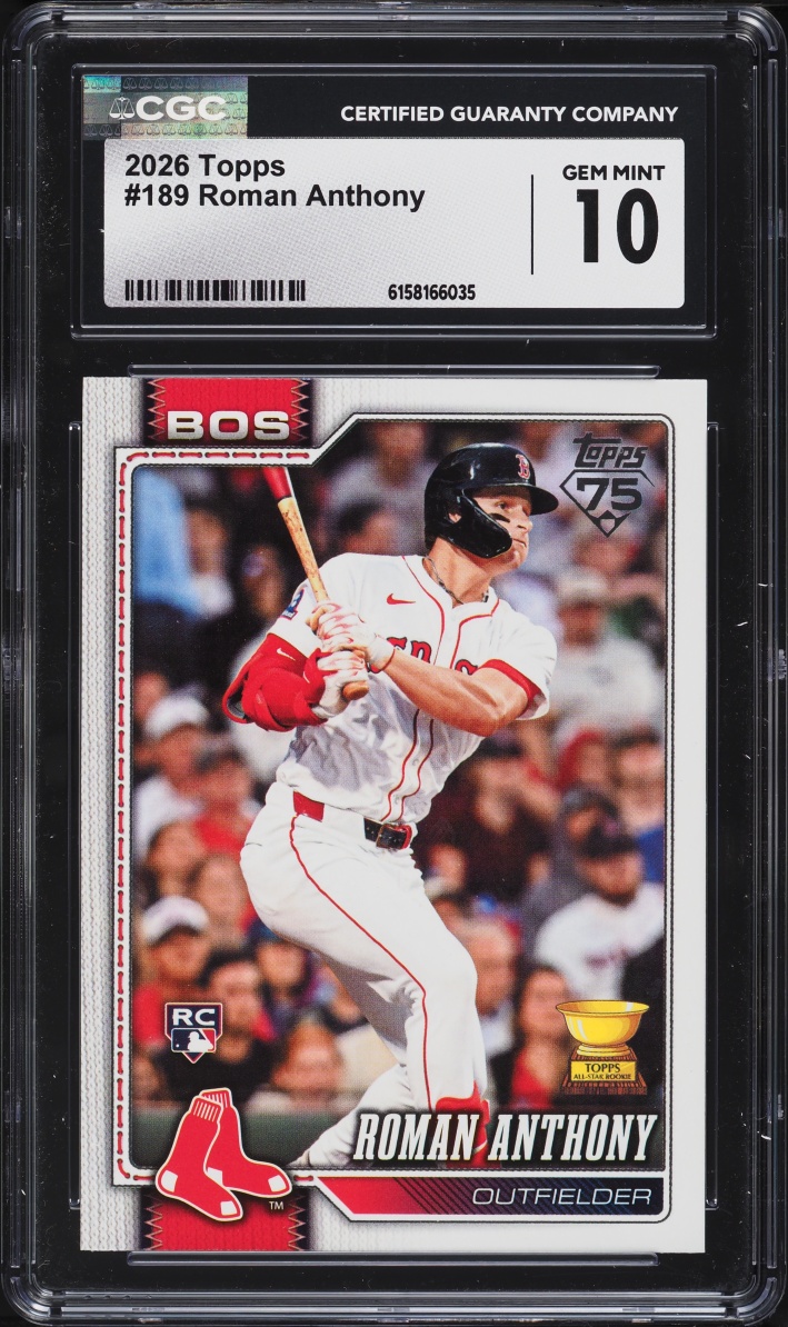 2026 Topps Roman Anthony ROOKIE #189 CGC 10 GEM MINT