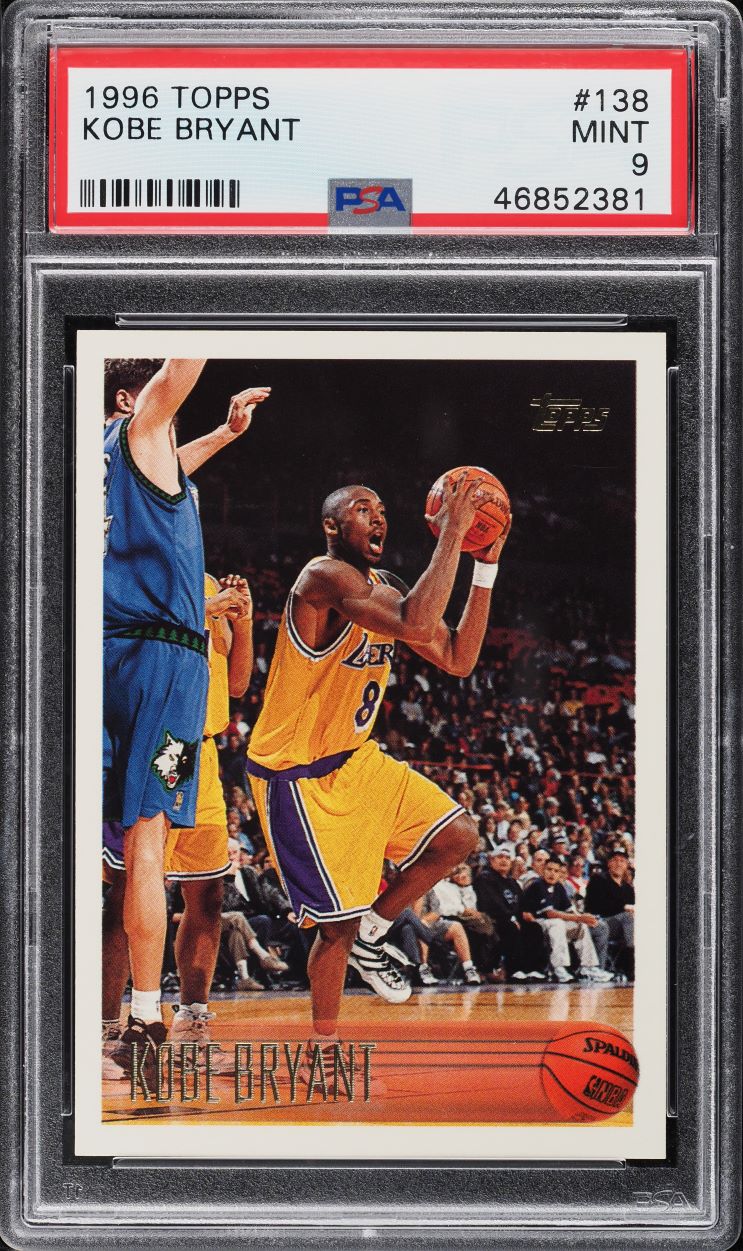 1996 Topps Draft Redemption Kobe Bryant ROOKIE #DP13 PSA 8 NM-MT