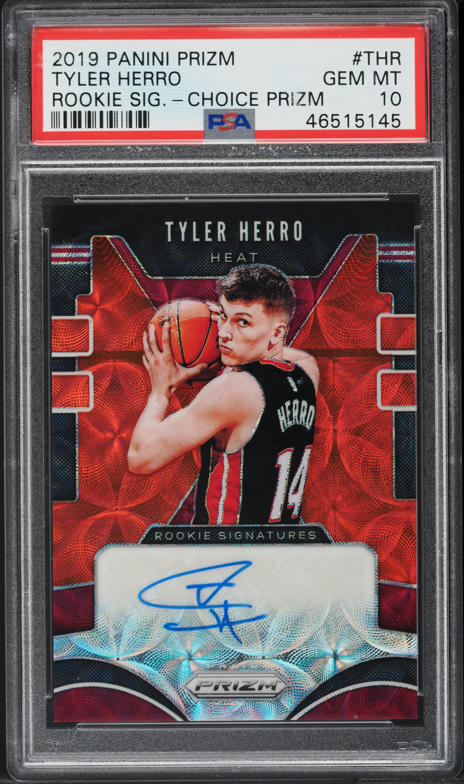 2019 Panini Prizm Tyler Herro ROOKIE #259 PSA 6 EXMT on Fanatics