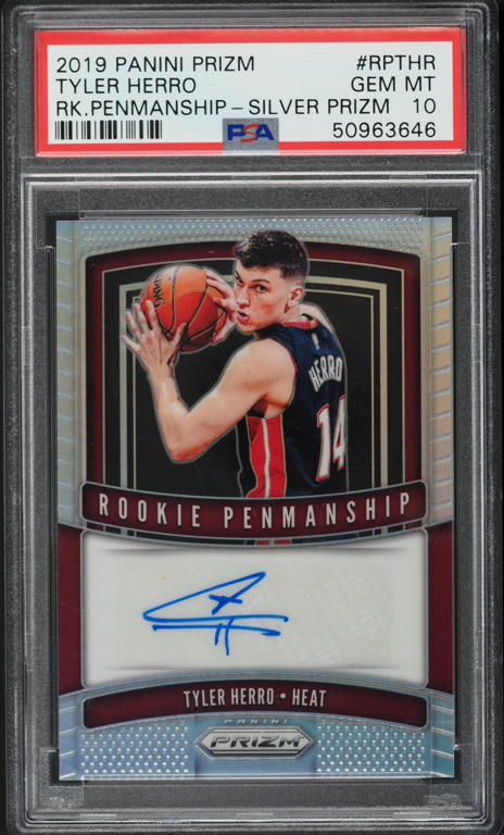 2019 Panini Prizm Tyler Herro ROOKIE #259 PSA 6 EXMT on Fanatics