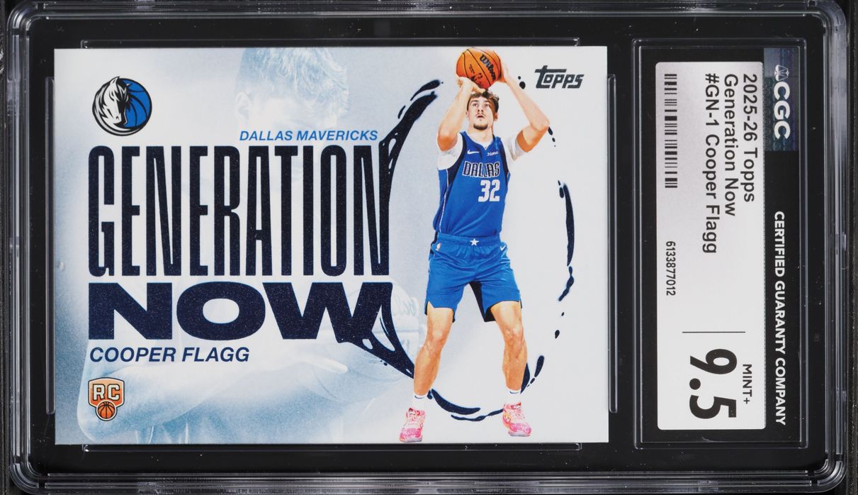 2025 Topps Generation Now Cooper Flagg ROOKIE #GN-1 CGC 9.5 MINT+