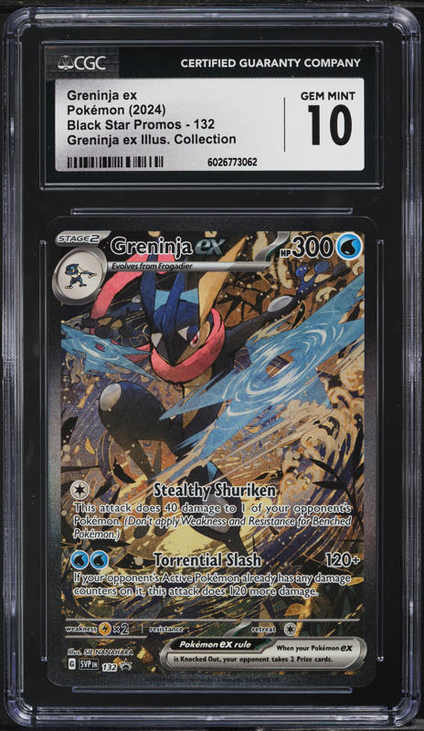 PSA9 2024 ゲッコウガEX greninja ex #132 2024 Pokemon Svp En-sv Black Star Promo 132 Greninja Ex