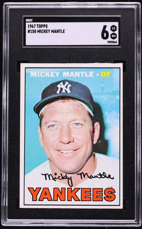 1967 Topps Mickey Mantle #150 SGC 6 EXMT