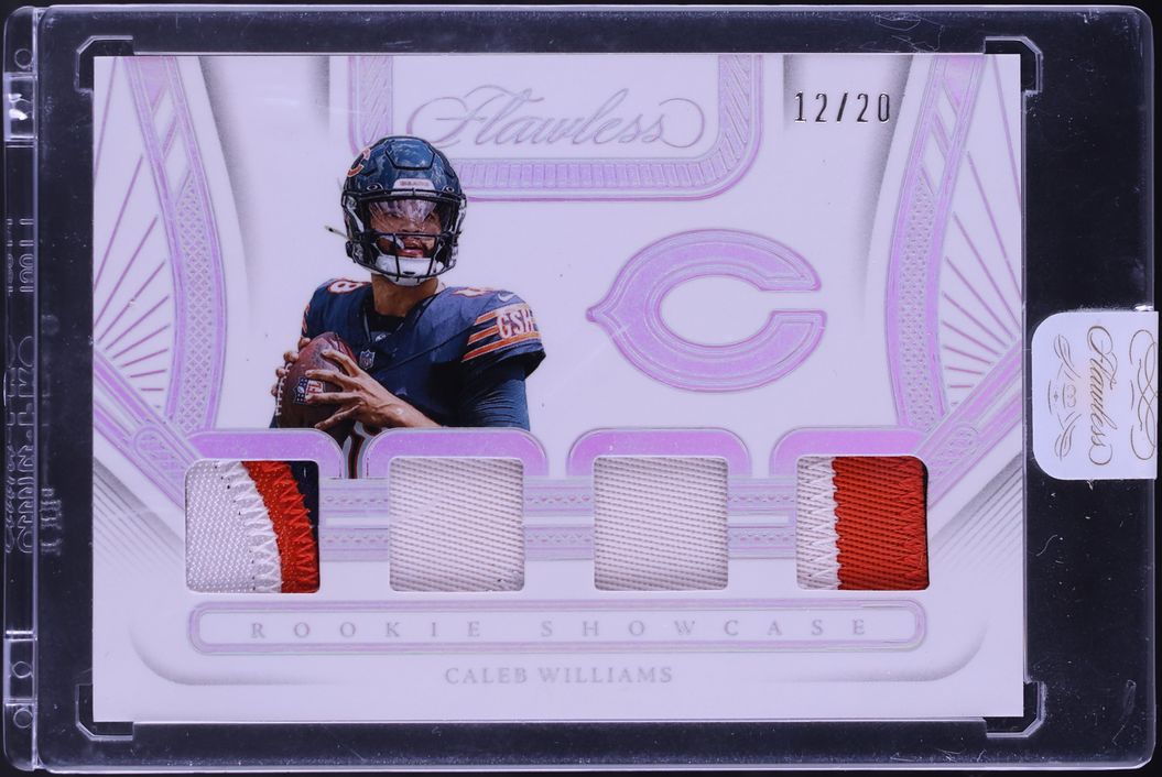 2024 Panini Flawless Showcase Silver Caleb Williams ROOKIE PATCH /20 #RS-CWS