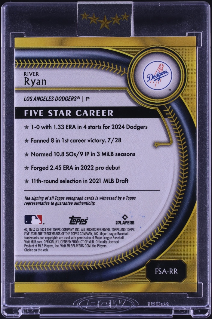 2025 Topps Five Star River Ryan ROOKIE AUTO /99 #FSA-RR