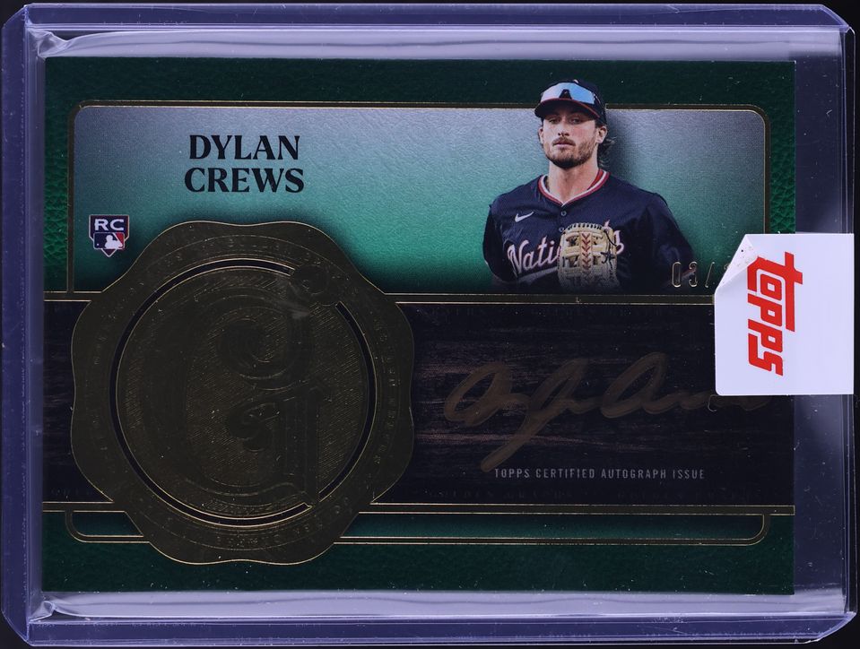 2025 Topps Five Star Golden Graphs Green Dylan Crews ROOKIE AUTO /15 #GG-DC