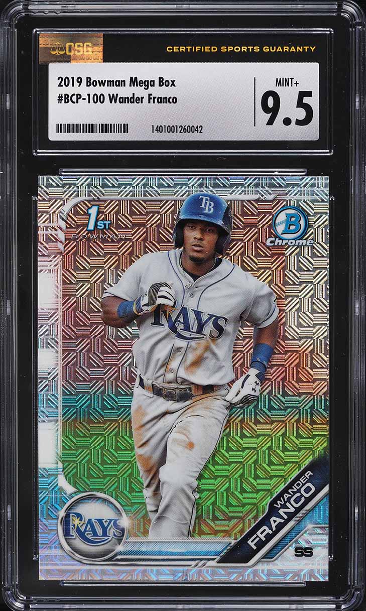 2019 Bowman Chrome Wander Franco ROOKIE AUTO #CPAWF BGS 9.5 GEM