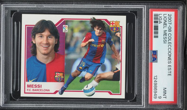2007 Mundicromo Las Fichas De La Liga Lionel Messi #542 PSA 8 NM