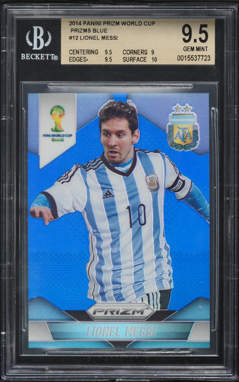 2014 Panini Prizm World Cup Lionel Messi #12 PSA 9 MINT on