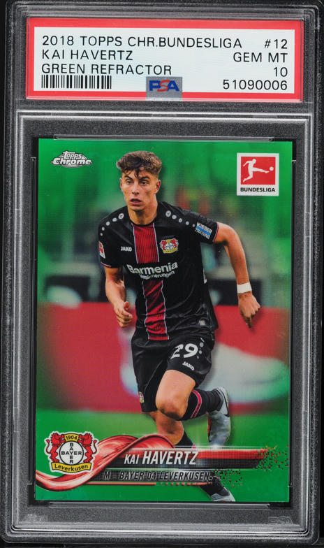2018 Topps Chrome Bundesliga Red Wave Refractor Kai Havertz ROOKIE