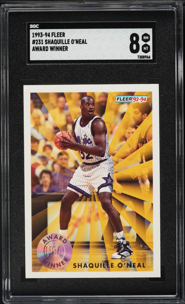 1993 Fleer Award Winner Shaquille O'Neal #231 SGC 8 NM-MT