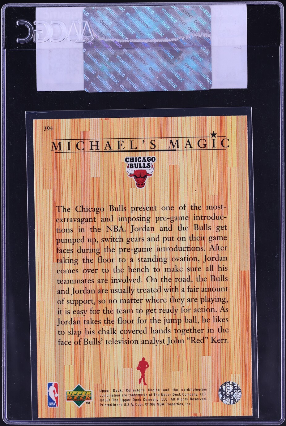 1997 Collector's Choice Michael Jordan #394 CGC AUTH