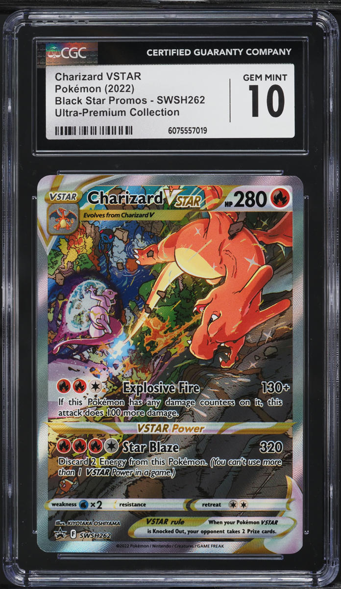 2022 Pokemon SWSH Black Star Promo Ultra Premium Charizard VSTAR #262 CGC 10 GEM