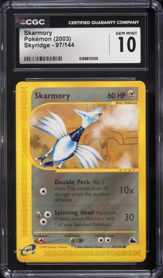 2003 Pokemon E-Card Skyridge Skarmory #97 CGC 10 GEM MINT