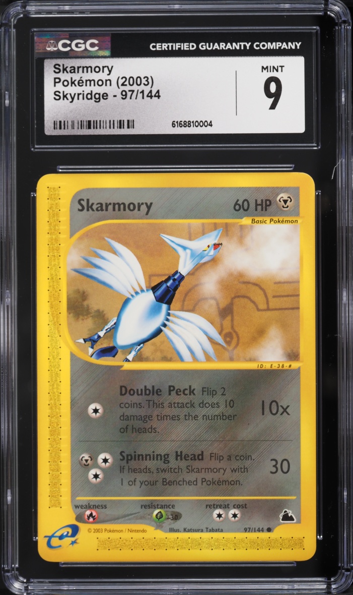 2003 Pokemon E-Card Skyridge Skarmory #97 CGC 9 MINT