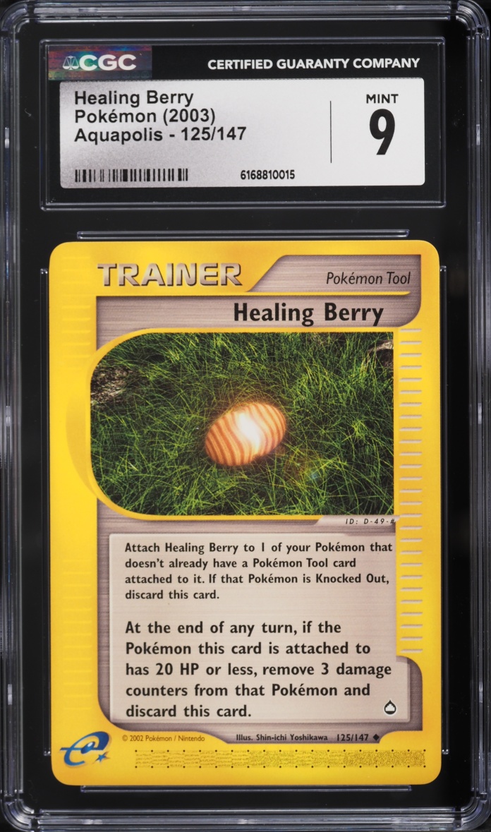 2003 Pokemon Aquapolis Healing Berry #125 CGC 9 MINT