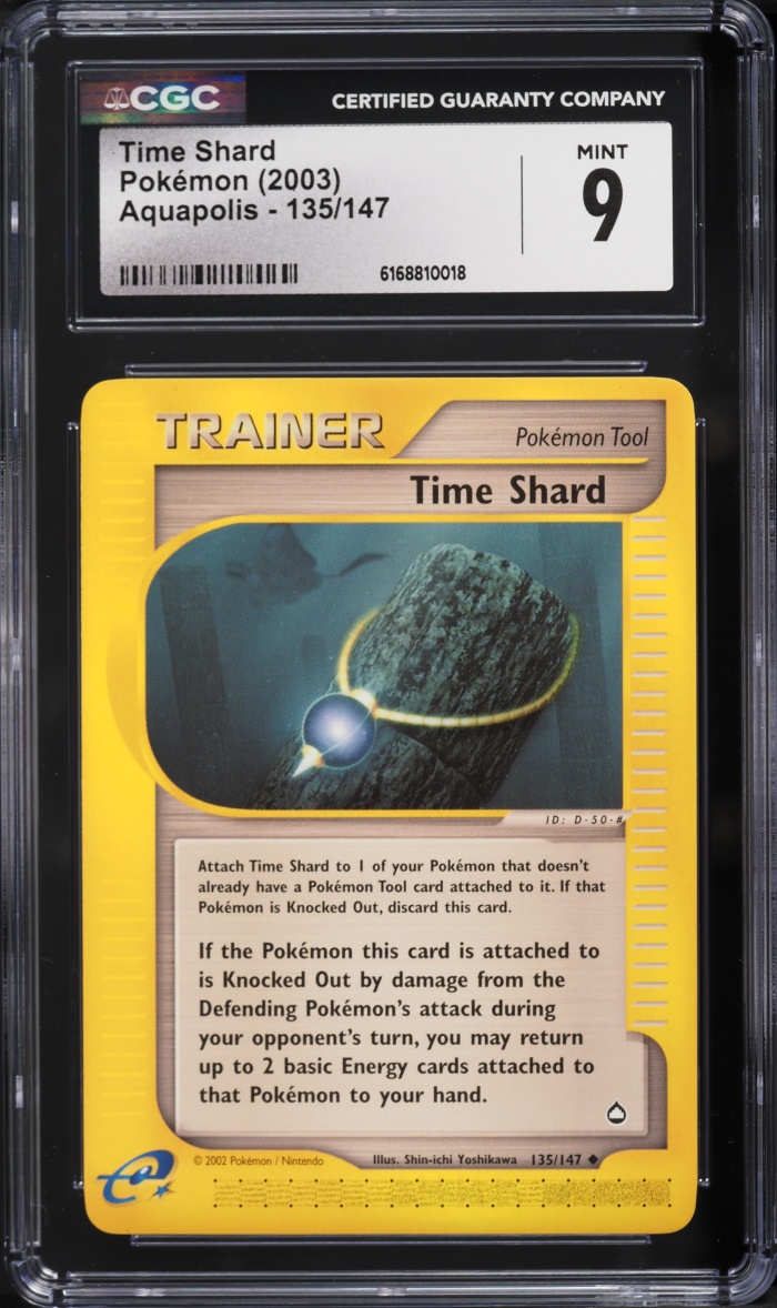 2003 Pokemon Aquapolis Time Shard #135 CGC 9 MINT