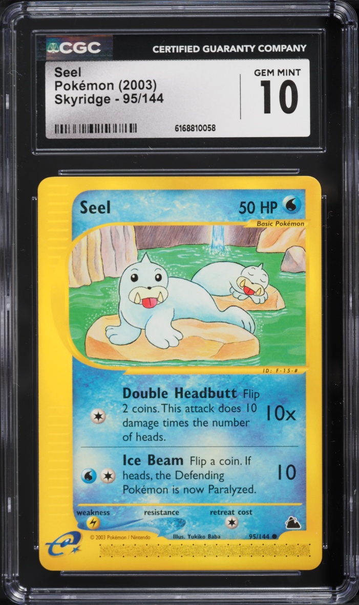 2003 Pokemon E-Card Skyridge Seel #95 CGC 10 GEM MINT