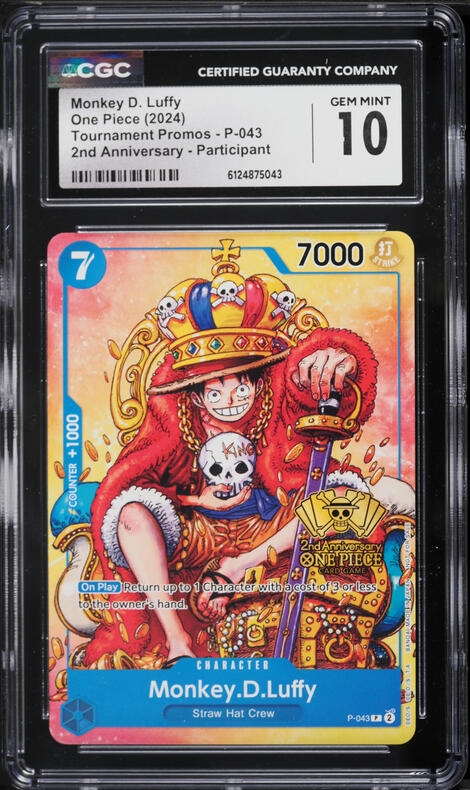 2024 One Piece Tournament Promo 2nd Anniversary Alt Art Monkey D 