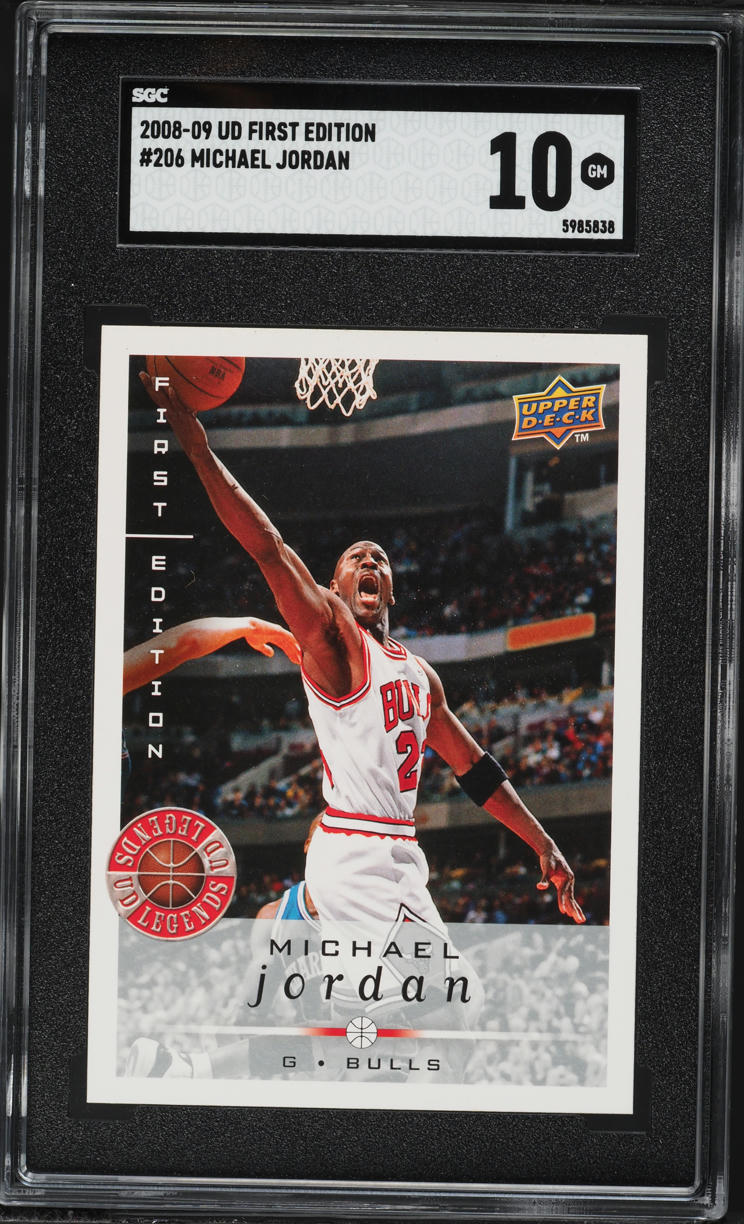 2008 Upper Deck First Edition Michael Jordan #206 SGC 10 GEM MINT