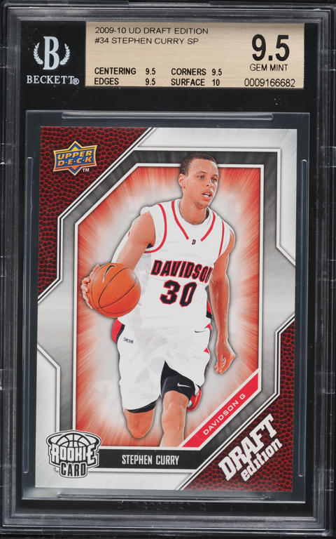 2009 Upper Deck Draft Edition Stephen Curry ROOKIE AUTO #34 BAS