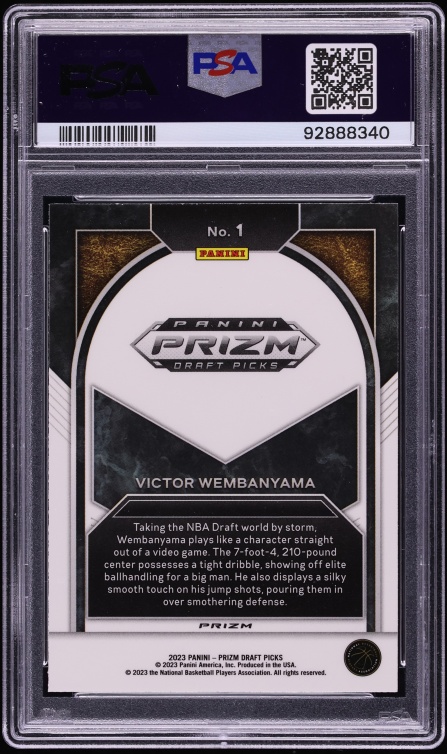 2023 Panini Prizm Draft Picks Brilliance Red Ice Victor Wembanyama ROOKIE #1 PSA 10 GEM MINT