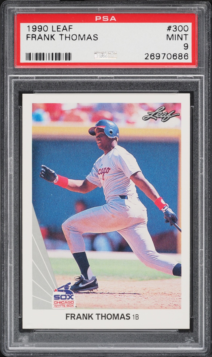 1990 Leaf Frank Thomas ROOKIE #300 PSA 9 MINT