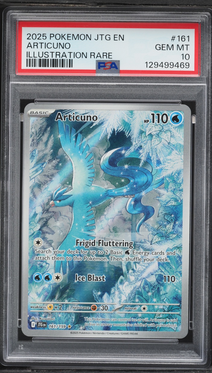 2025 Pokemon Scarlet & Violet Journey Together IR Articuno #161 PSA 10 GEM MINT