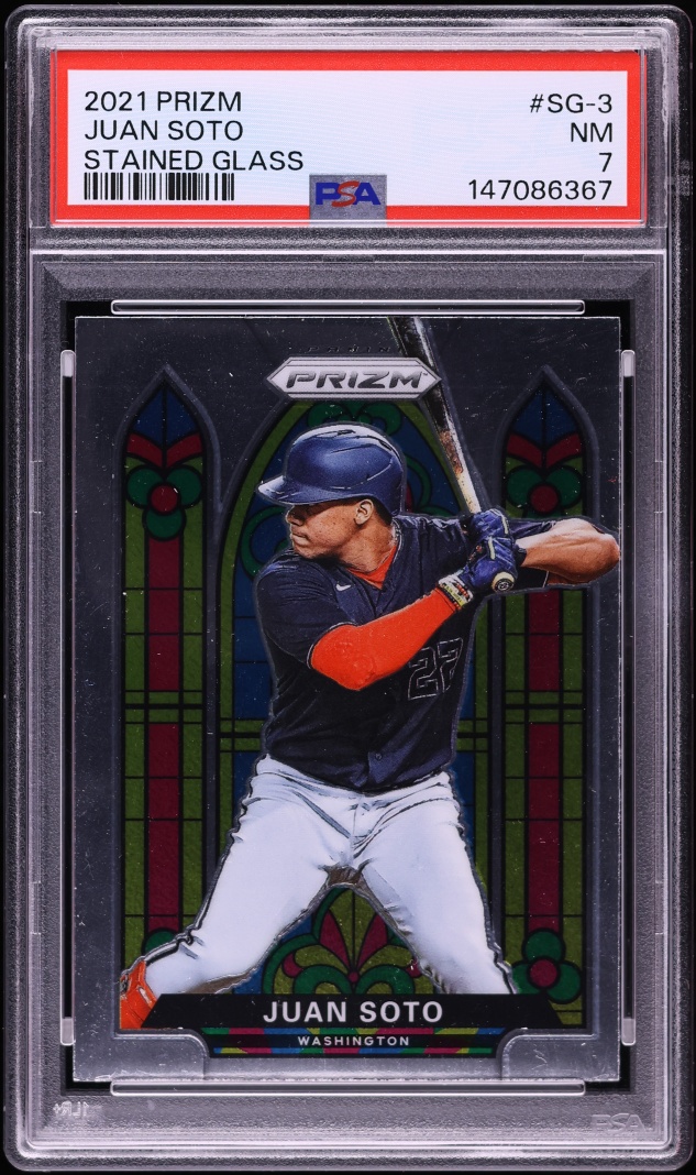 2021 Panini Prizm Stained Glass Juan Soto #SG-3 PSA 7 NRMT