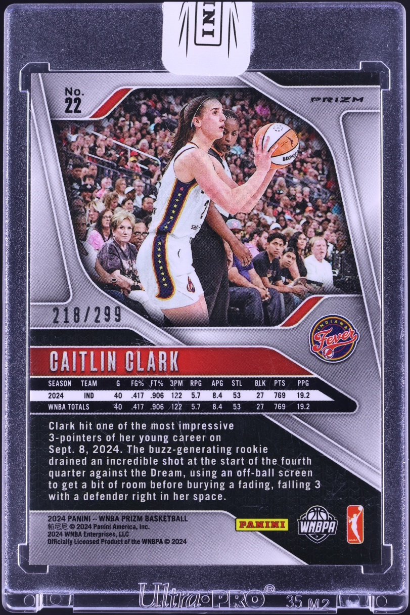 2024 Panini Prizm WNBA Red Caitlin Clark ROOKIE /299 #22