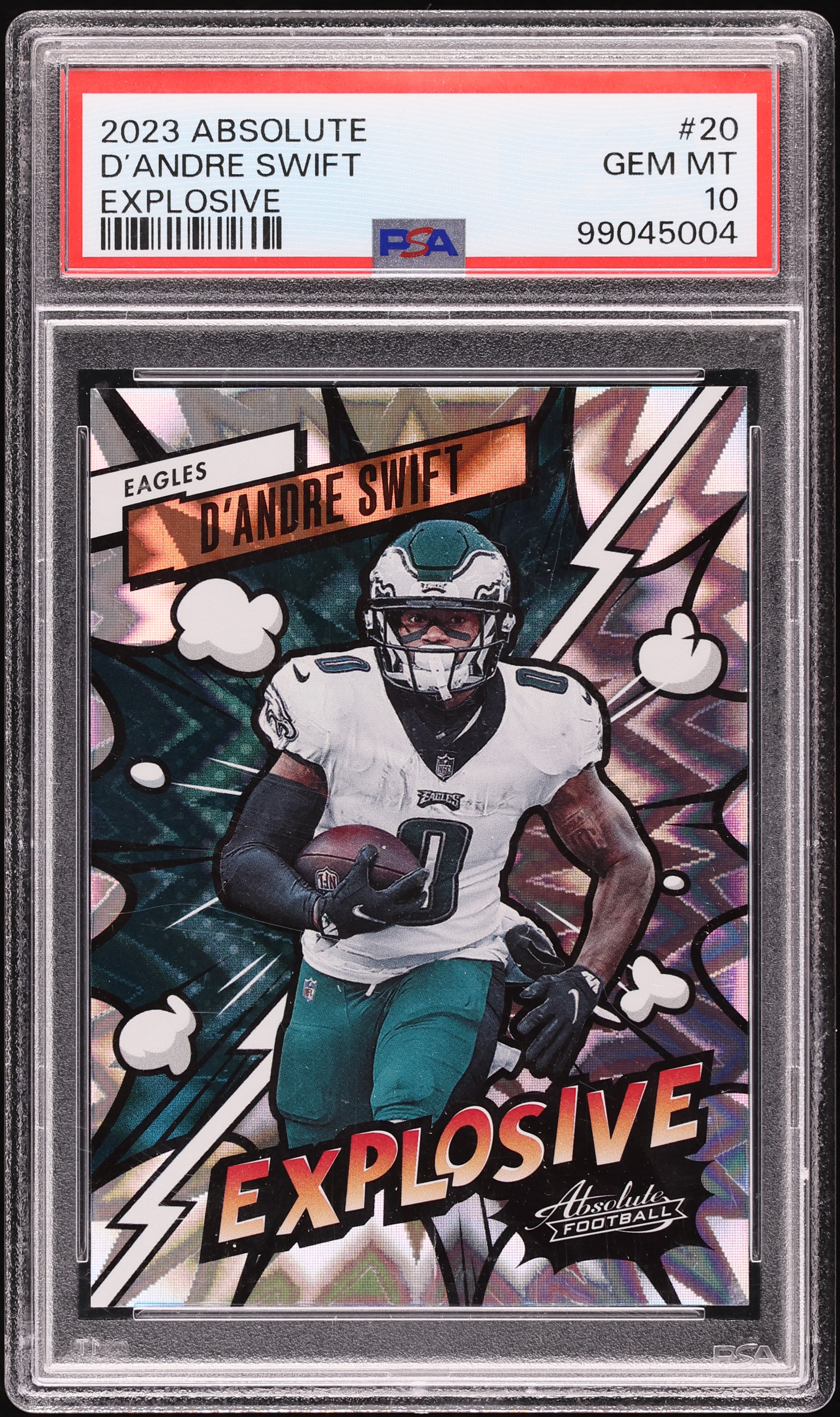 2023 Absolute Explosive D'Andre Swift #20 PSA 10 GEM MINT on