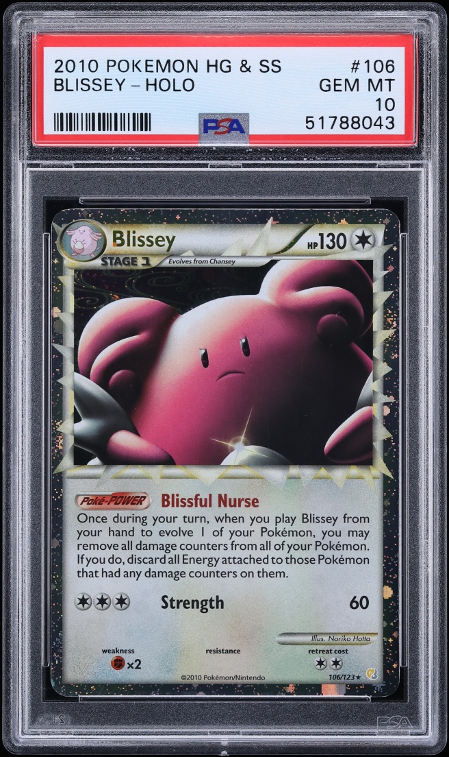 2010 Pokemon HeartGold & SoulSilver Prime Blissey #106 PSA 10 GEM MINT