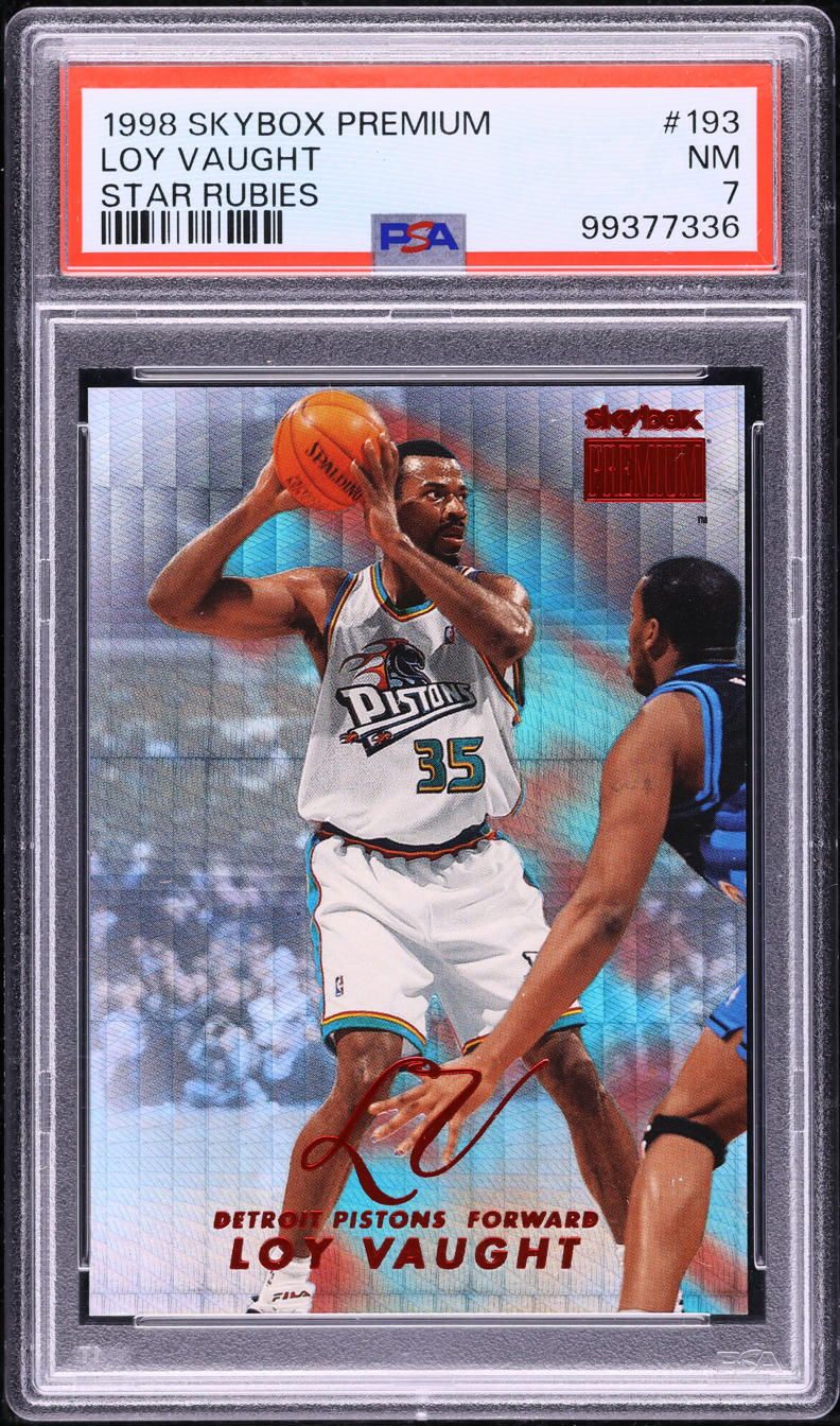 1998 Skybox Premium Star Rubies Loy Vaught /50 #193 PSA 7 NRMT