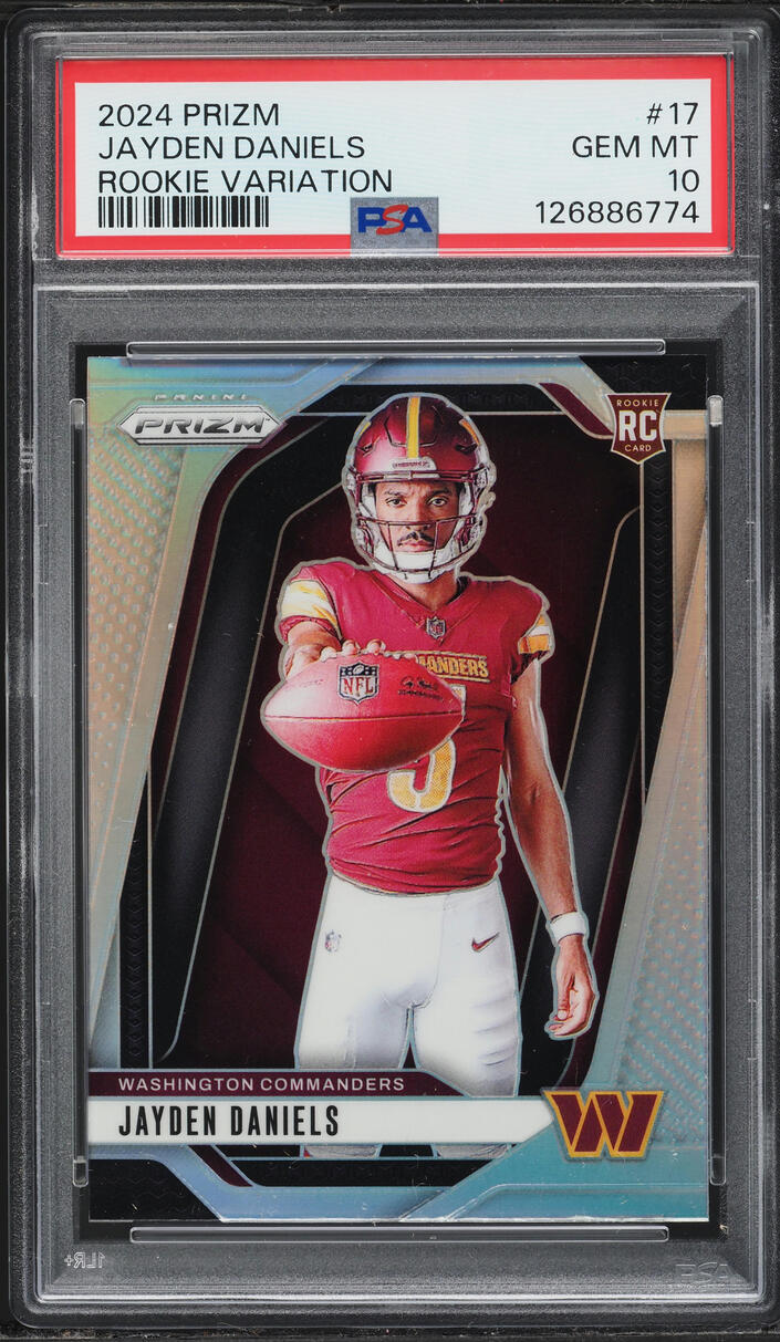 2024 Panini Prizm Variation Jayden Daniels ROOKIE #17 PSA 10 GEM MINT