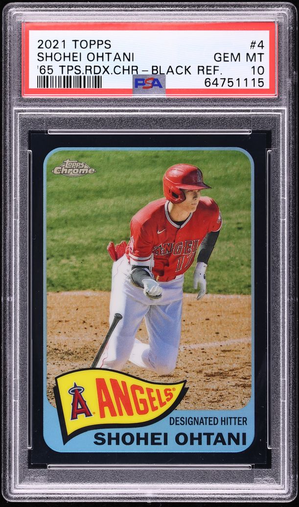 2021 Topps Chrome '65 Redux Black Refractor Shohei Ohtani /25 #TH65-4 PSA 10 GEM