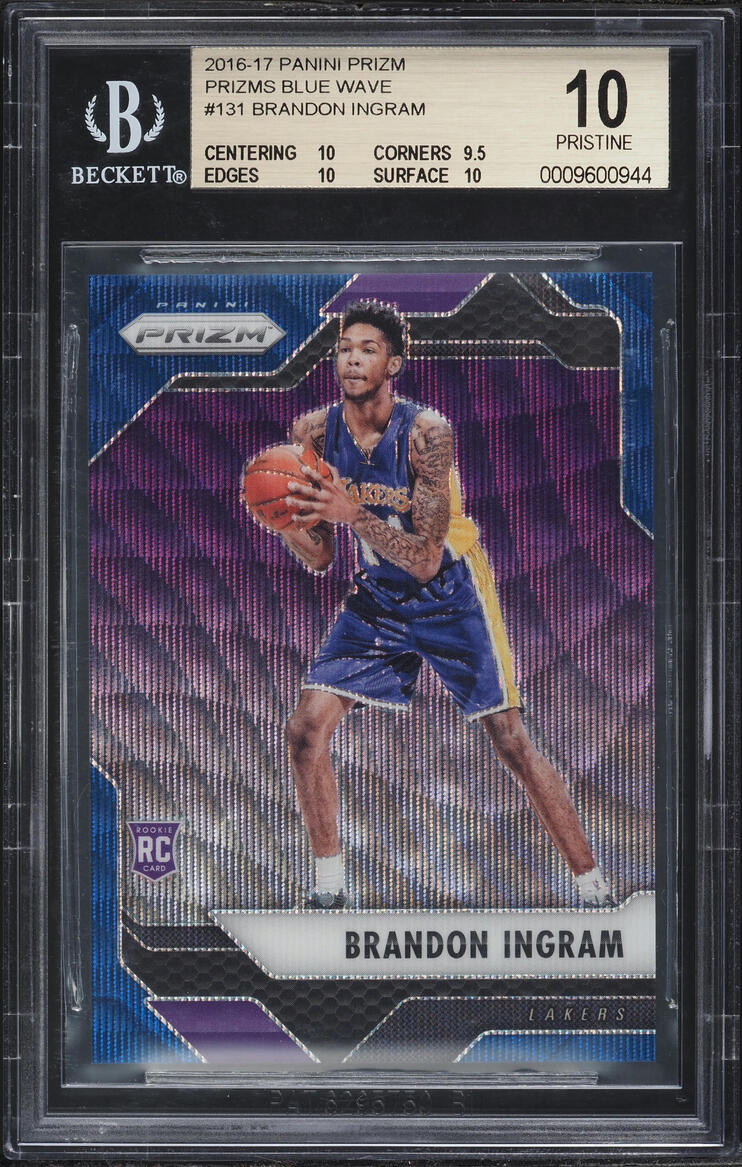 2016 Panini Prizm Blue Wave Brandon Ingram ROOKIE /99 #131 BGS 10 PRISTINE