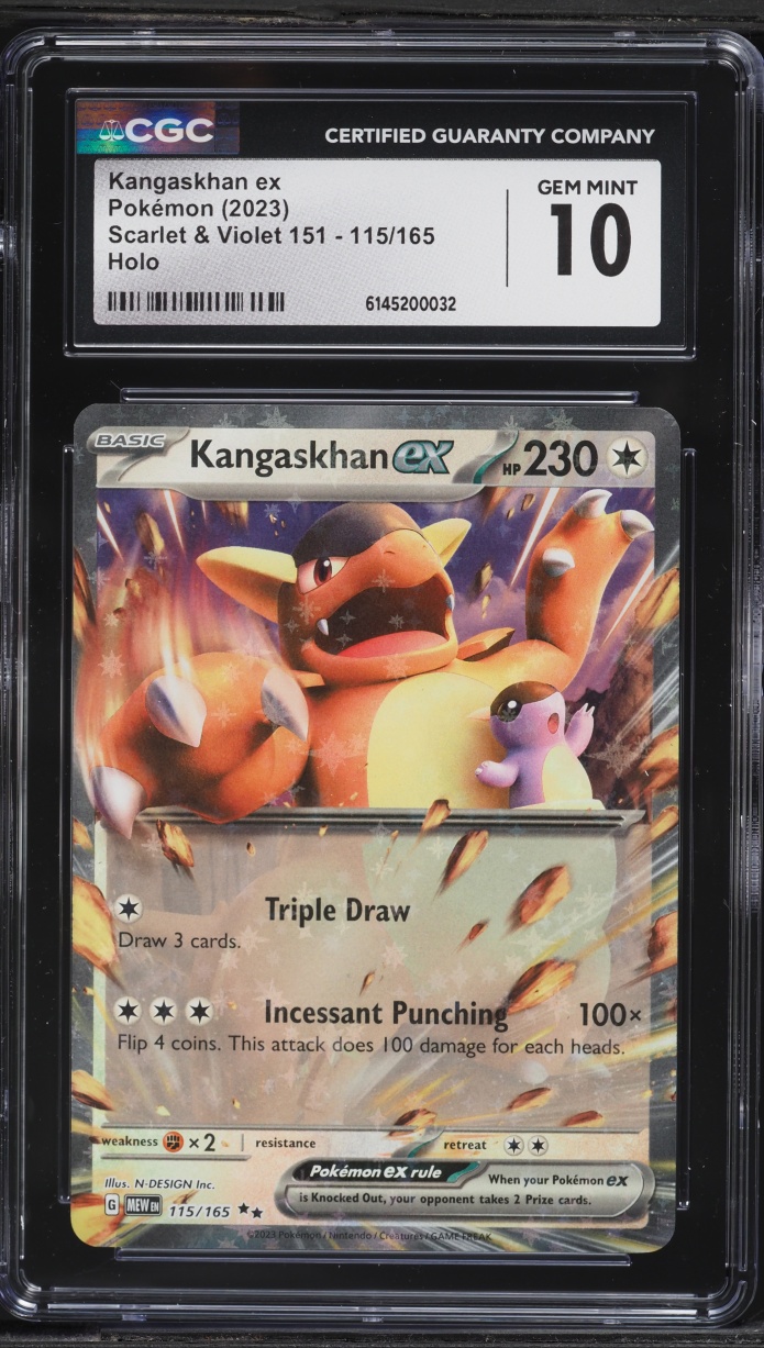 2023 Pokemon Scarlet & Violet 151 Holo Kangaskhan ex #115 CGC 10 GEM MINT