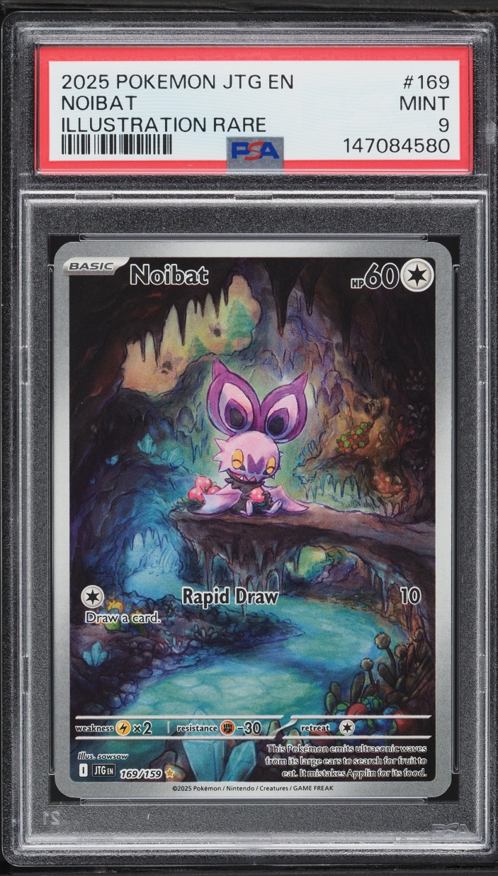 2025 Pokemon Scarlet & Violet Journey Together IR Noibat #169 PSA 9 MINT